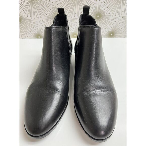 Michael Michael Kors black leather Shaw booties. Size 7.5. - Picture 1 of 8